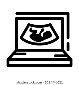 ultrasound icon isolated sign symbol vector illustration - high quality black style vector icons
