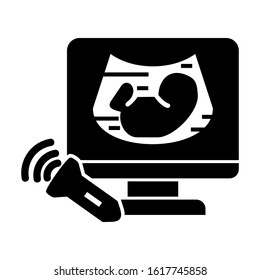 ultrasound icon isolated sign symbol vector illustration - high quality black style vector icons
