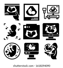 ultrasound icon isolated sign symbol vector illustration - Collection of high quality black style vector icons

