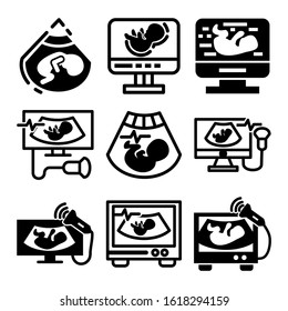 ultrasound icon isolated sign symbol vector illustration - Collection of high quality black style vector icons
