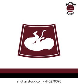 Ultrasound icon. Maternity