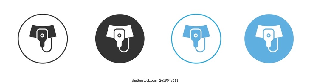 Ícone de ultrassom ícone de vetor plano simples pacote
