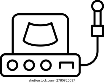 Ultrasound Icon Vector Element line icon design vector icons