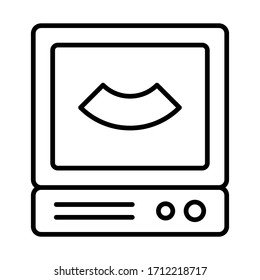 Ultrasound Icon vector image. Can be used for Medical. Suitable for mobile apps, web apps and print media.