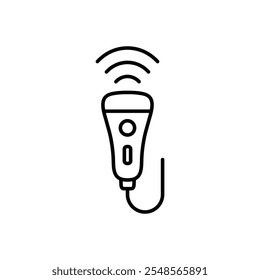 ultrasound icon vector  Medical equipment sign