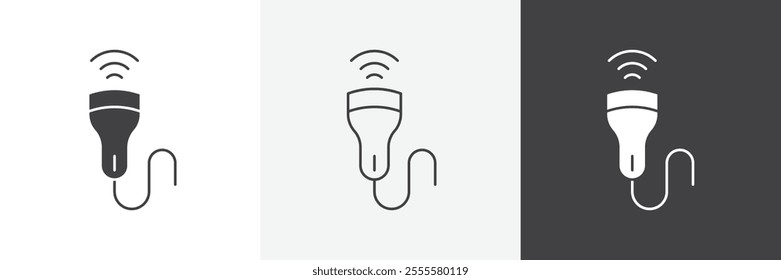 Ultrasound icon vector set for ui designs