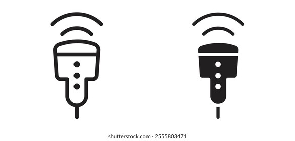 Ultrasound liner icon vector set.