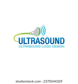 Ultrasound logo vector, suitable for health and medical, sonography logo