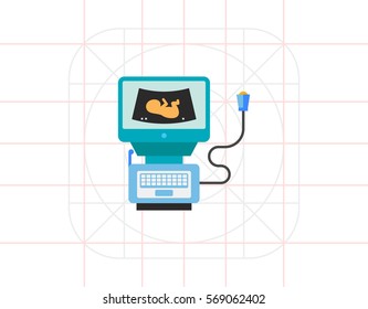 Ultrasound Machine Icon