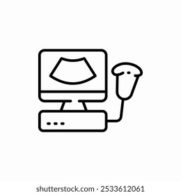 ultrasound machine icon sign vector