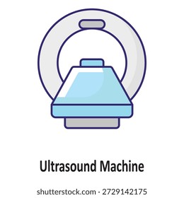 Icono del Vector de la máquina del ultrasonido que puede modificar o editar fácilmente

