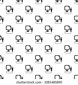Ultrasound pattern vector seamless repeating for any web design