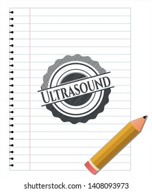 Ultrasound penciled. Vector Illustration. Detailed.
