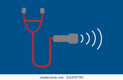 Ultrasound Probe With Stethoscope For Use As Point Of Care