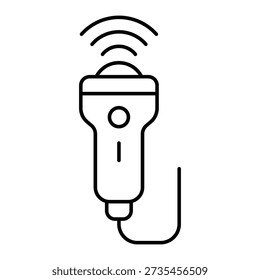 Ultrasound Probe Vector Icon which can easily modify or edit


