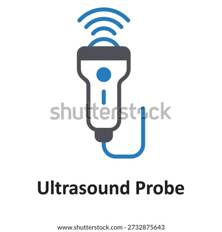 Ultrasound Probe Vector Icon which can easily modify or edit

