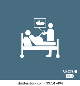 ultrasound sign, pregnant woman 