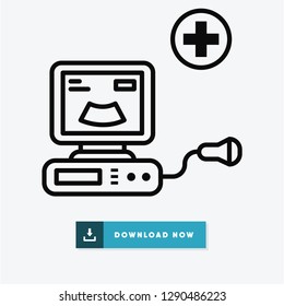 Ultrasound vector icon