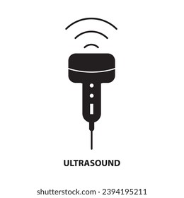 Ultrasound vector icon illustration. medical equipment Ultrasound icon for web design flat illustration..eps
