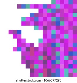 Ultraviolet background of squares - vector eps10