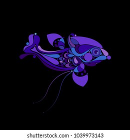 Ultraviolet deep-water Fish 