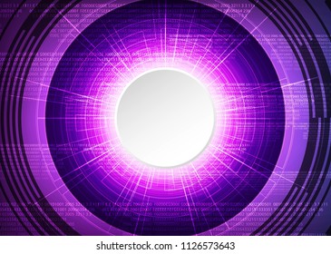 UltraViolet Hi-tech Eye Technology Background,Camera Security and Robot Concept design free space for text in put.