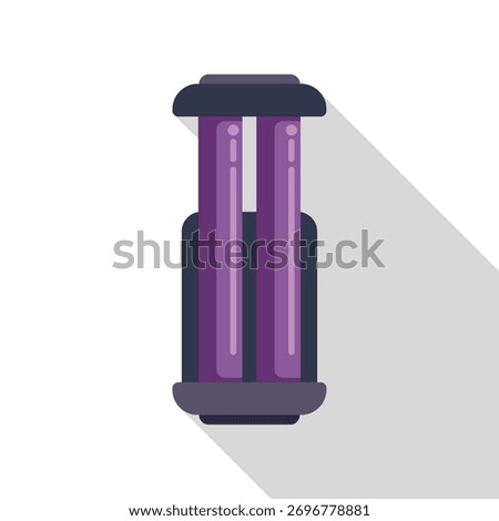 Ultraviolet lamp emitting uv c light for disinfection purposes, bacteria and viruses sterilization