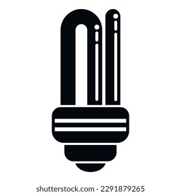 Ultraviolet lamp icon simple vector. Uv light. Clinic bacteria