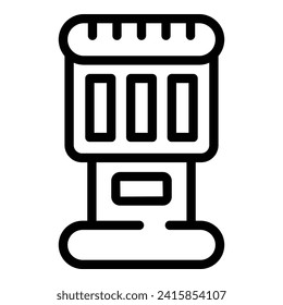 Ultraviolet portable sterilizer icon outline vector. Virus uvc. Uv lamp