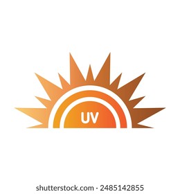 ultraviolet rays icon vector illustration design template