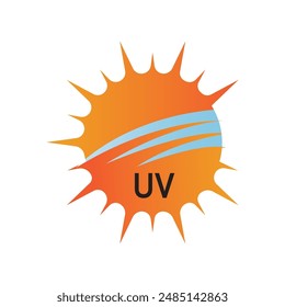 ultraviolet rays icon vector illustration design template