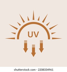 Ultraviolet Rays Silhouette Icon. Sun UV Arrow Protect Radiation Glyph Pictogram. Sunblock Protection Defense Skin Care Icon. SPF Sun Ray Resistant Sunblock. Isolated Vector Illustration.