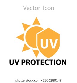 Ultraviolet Rays Silhouette Yellow Icon. Sun Ray Resistant Sunblock.Sunblock Protection Defense Skin Care Icon..eps