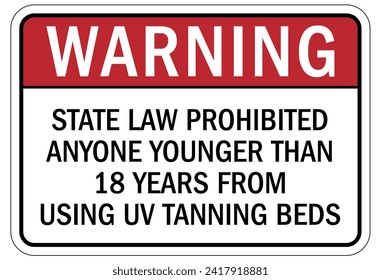Ultraviolet safety sign and labels