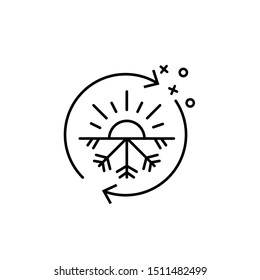 Ultraviolet sun textile icon. Element of fabric features icon