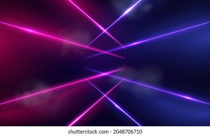 ultraviolet vivid hues neon lights abstract psychedelic background 3D Vector 