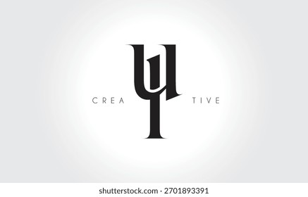ULul Elegant Serif Monogram Logo – Luxury Lowercase Typographic Lettermark for Modern Branding