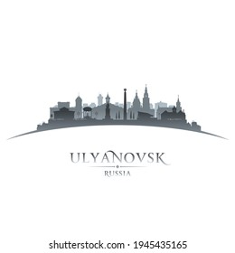 Ulyanovsk Russia city skyline silhouette. Vector illustration