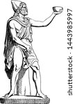 Ulysses vintage engraved illustration drawing
