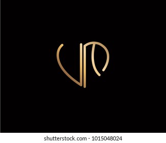UM initial heart shape gold colored logo