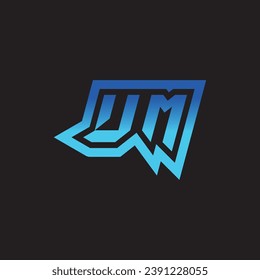 UM initial inspiration logo design esport and gaming clan ideas