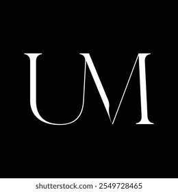 UM INITIAL LOGO SYMBOL CREATIVE DESIGN