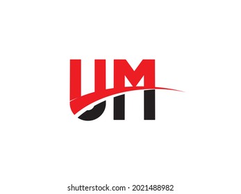 UM Letter Initial Logo Design Template