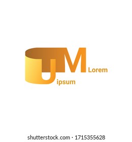 UM letter logo vector file