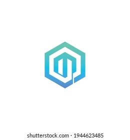 UM letter modern logo template