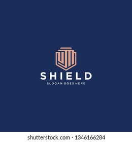 UM letter shield icon