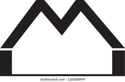 um letter vector logo