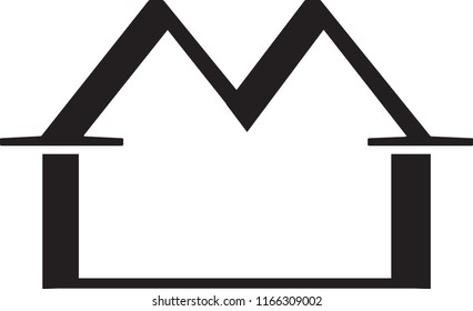 um letter vector logo