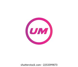 UM Logo design vector template