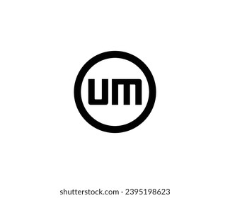 UM logo design vector template